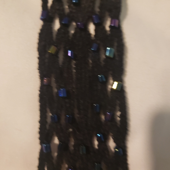 Black crocheted racerback bikini top - Picture 2 of 3